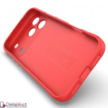 Magic Shield guminis dėklas su kameros apsauga - raudonas (Apple Iphone 17 Pro/Iphone 18 Pro) Magic Shield guminis dėklas su kameros apsauga - raudonas (Apple Iphone 17 Pro/Iphone 18 Pro)